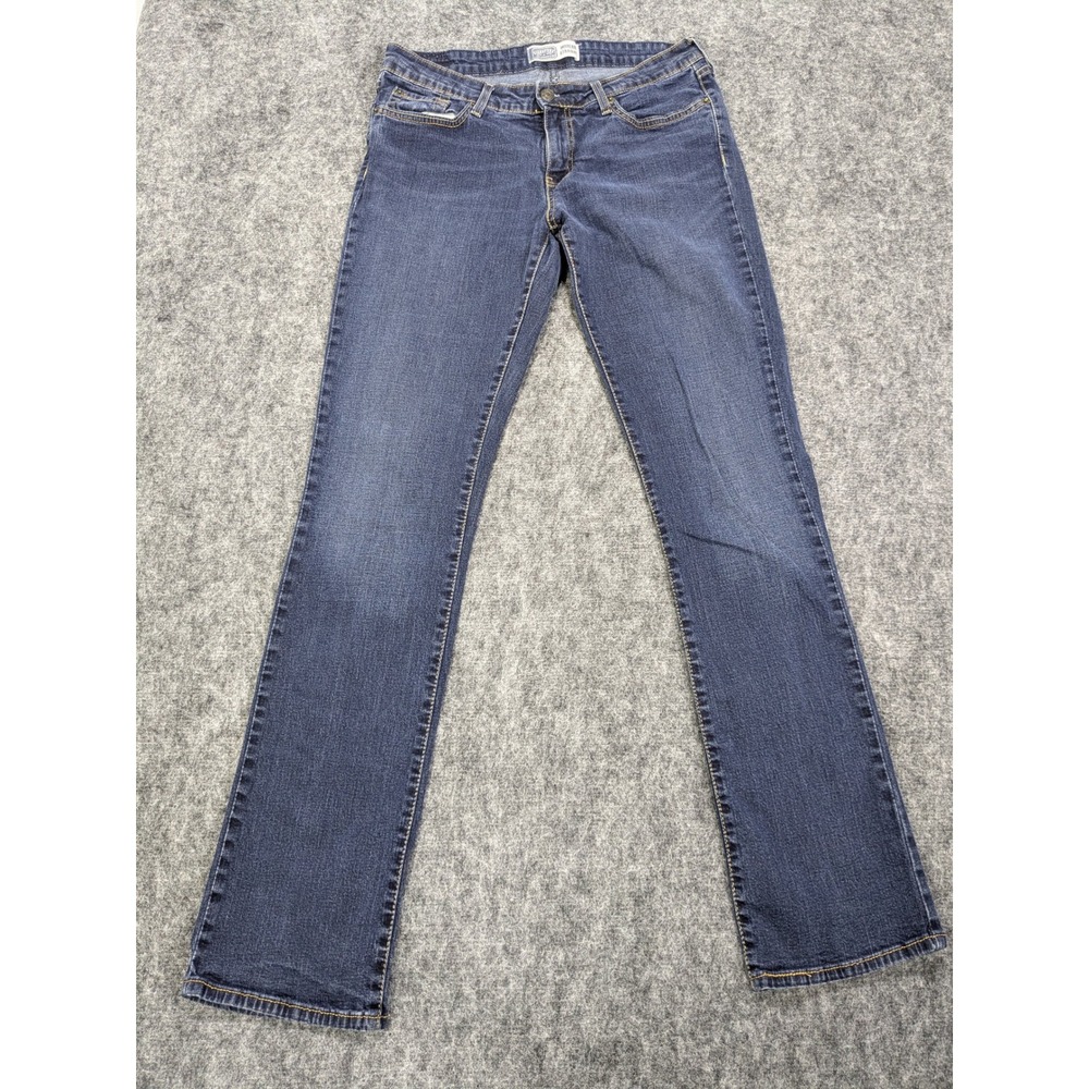 Signature by Levi Strauss & Co Womens Modern Straight Jeans Dark Wash 10 L/C